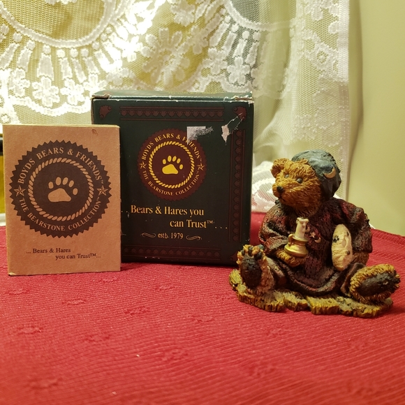 Boyd's Bears & Friends Bearstone Figurine  Bedtime W/Box - Picture 3 of 6